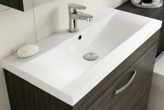 Nuie Athena Gloss White Floor Standing 600mm Cabinet and Basin 1 ATH034A #3