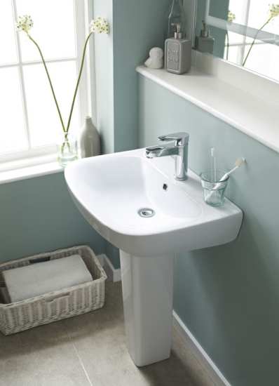 Nuie Ava 550mm Basin And Pedestal NCG400 #4