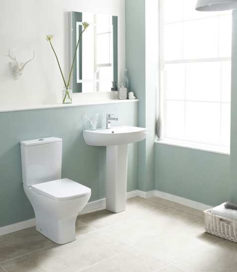 Nuie Ava 550mm Basin And Pedestal NCG400 #3