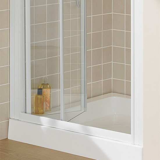 Lakes Classic Semi Frameless Bi Fold Shower Door 700mm #2