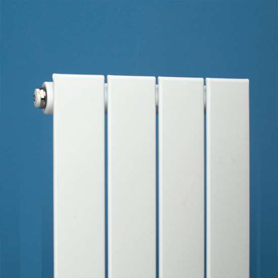 Apollo Capri Flat Single White Tubed Designer Radiator 1800 x 300mm LSW18H4S #3