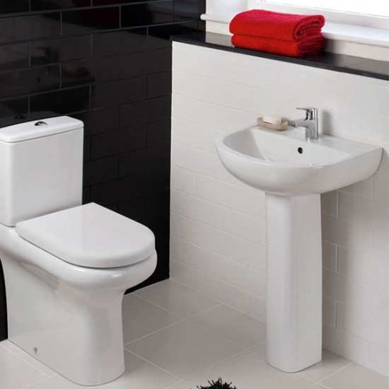 RAK Compact 2 TAP HOLE Basin 545 x 410 CO2101NCHAWHA #2