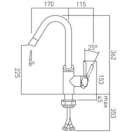 Vado Kori Sink Mixer Tap #2