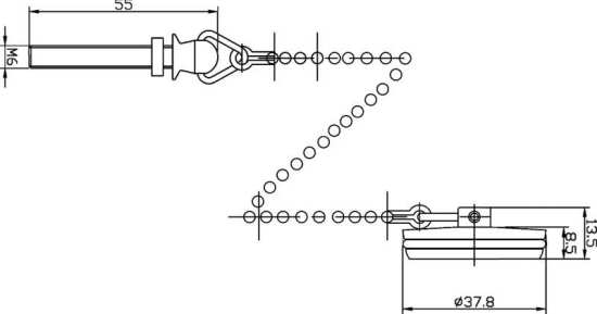 Nuie Basin Plug And Chain E343 #2
