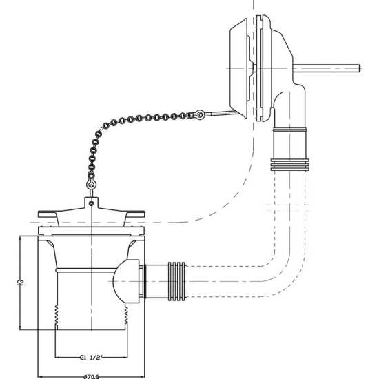 Hudson Reed Bath Waste E347 #2