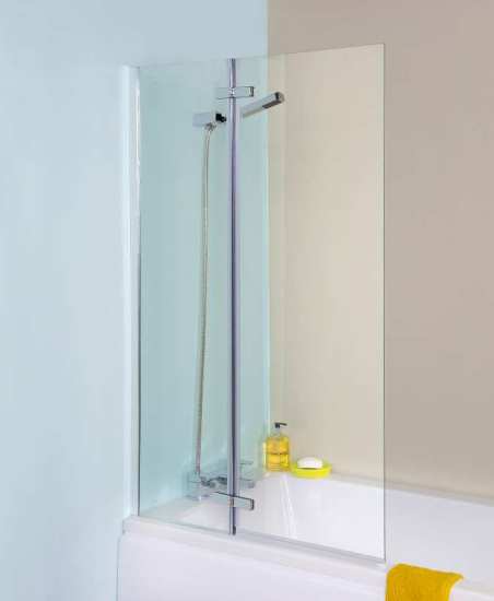 Nuie Ella Straight Hinged Bath Screen ERSS1 #3