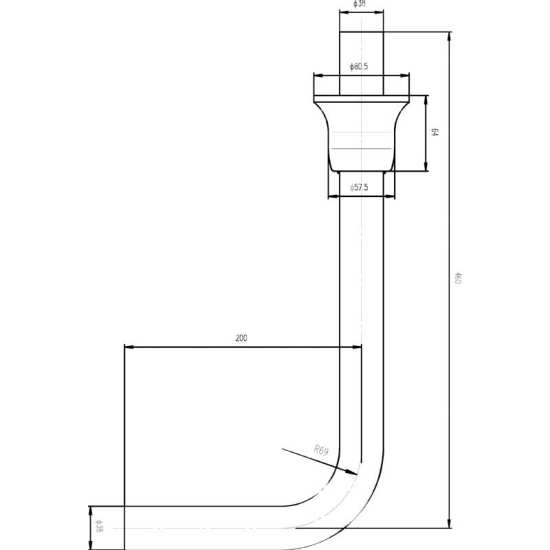 Hudson Reed Low Level Flush Pipe Pack FA302 #2