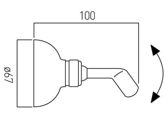 Vado Wall Mounted Shower Bracket #2