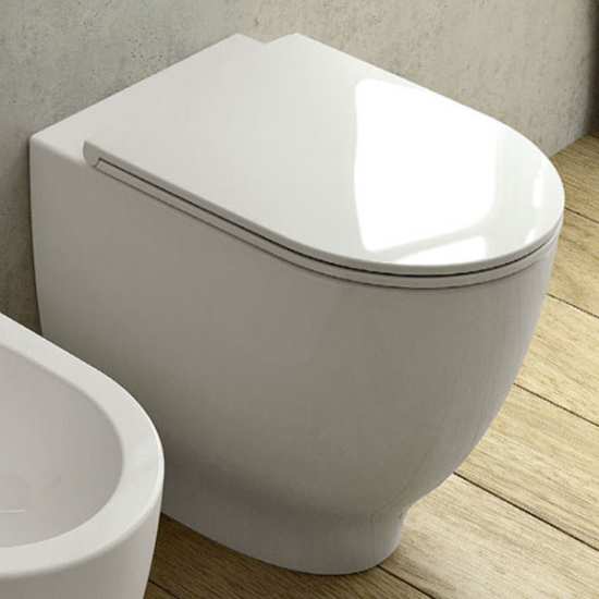 RAK Moon Back To Wall WC Pan inc. Soft Close Toilet Seat 360 x 560 #2