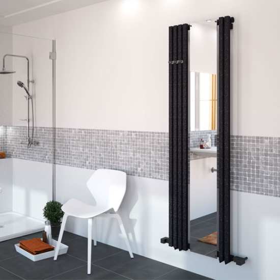Radox Image 1800 x 535 WHITE Offset Mirror Designer Radiator #2