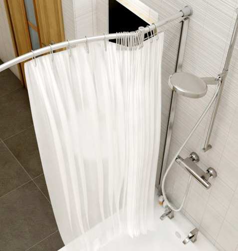 Kudos Inspire Over Bath Shower Panel with Shower Curtain Rail Recess #3