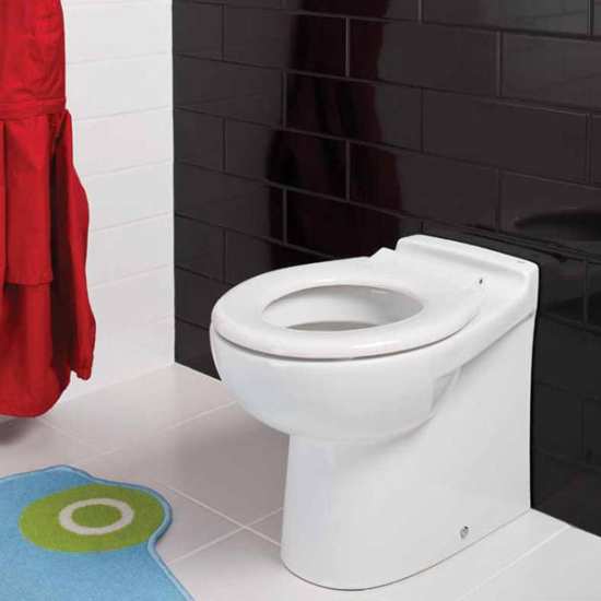 RAK Junior Back To Wall WC Pan inc. Soft Close Toilet Seat 330 x 350 #2
