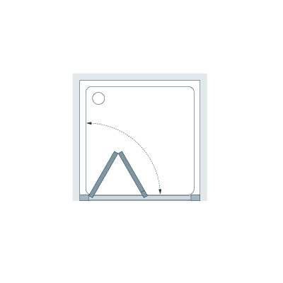 Lakes Classic Framed Bi Fold Shower Door 1000mm #4