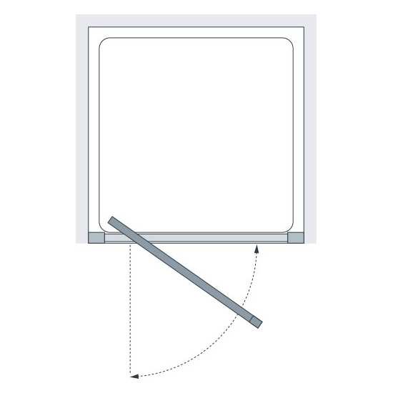 Lakes Coastline Narva Pivot Shower Door 900mm #3