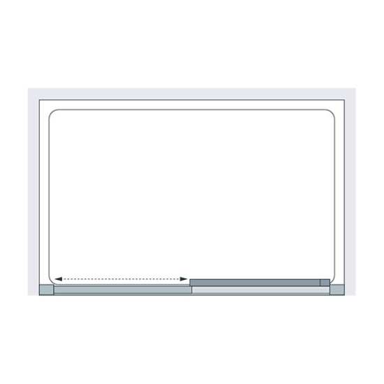 Lakes Classic Framed Slider Shower Door 1000mm #4