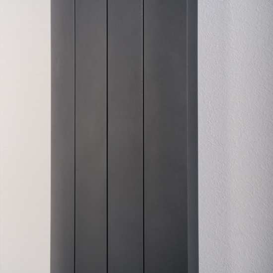 Apollo Malpensa Curved Aluminium Anthracite Designer Radiator 1800 x 356mm MALC18H3S #3