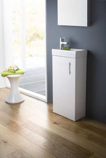 Nuie Cloakroom Floor Standing 400mm Cabinet and Basin NVX192 #4
