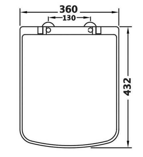 Nuie Soft Close Toilet Seat NCH198 #2