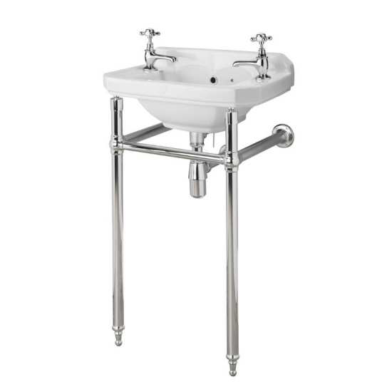 Hudson Reed Richmond 515mm Cloakroom Basin (2 Tap Hole) NCS829 #3