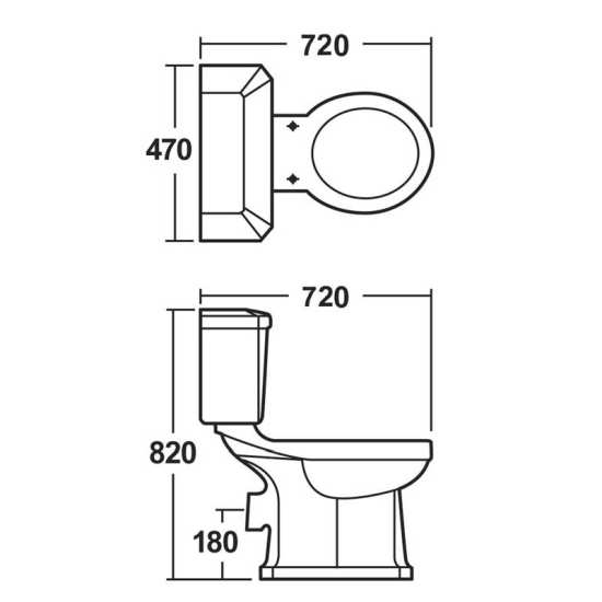 Hudson Reed Richmond Close Coupled Pan and Cistern CCR014 #2