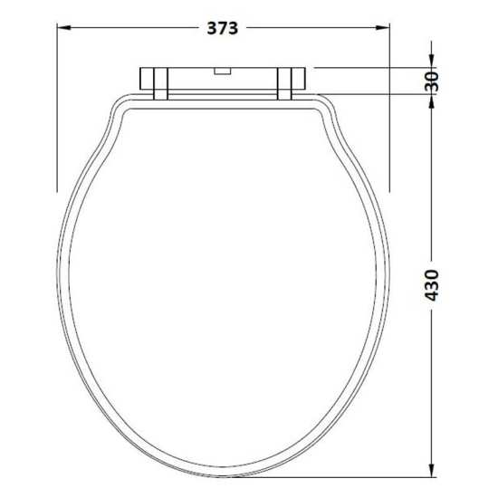 Hudson Reed Toilet Seats Chancery Toilet Seat NLS198 #2