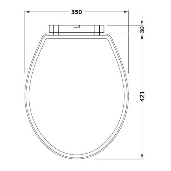 Hudson Reed Toilet Seats Richmond Toilet Seat NLS199 #2