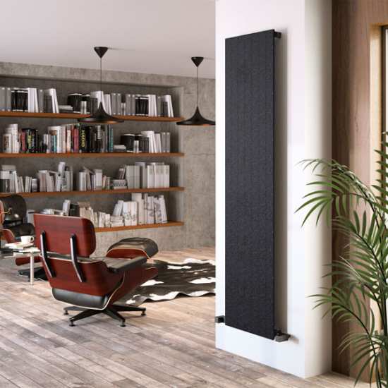 Radox Nova 1800 x 420 BLACK PEARL ANTHRACITE Designer Radiator #2