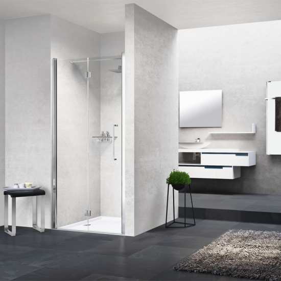 Novellini Young 1BS Bifold Shower Door 800 Left Hand Y21BS77S 1K #2