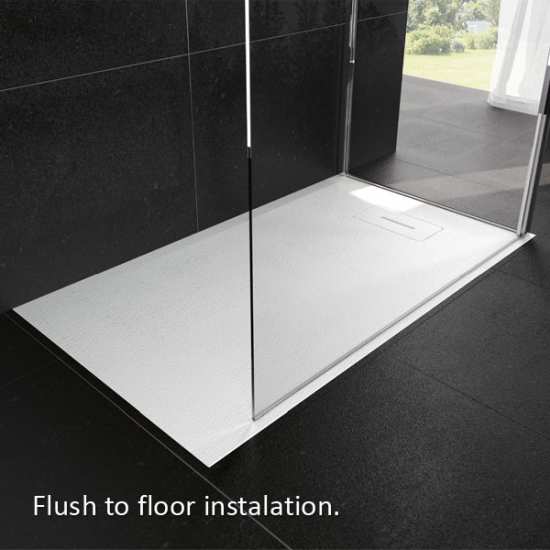 Novellini Novosolid 1800 x 800 Shower Tray Matt White NOS180804 30 #2