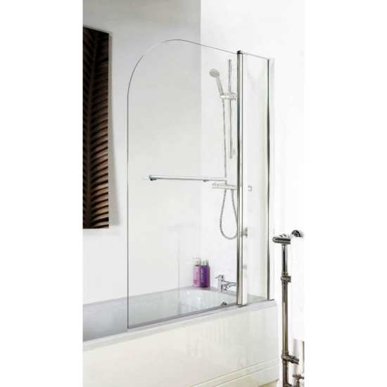 Nuie Straight Bath Screen Fixed Panel and Rail NSSR2 #3