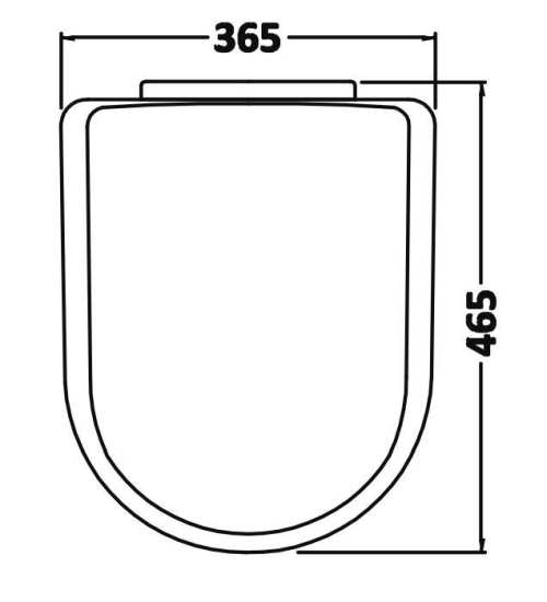 Nuie D Shaped Soft Close Toilet Seat NTS002 #2