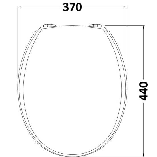 Hudson Reed Toilet Seats White Wooden Toilet Seat NTS302 #2