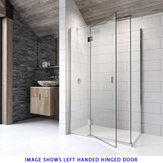 Kudos Pinnacle8 800 Corner Shower Enclosure Hinged Door with Inline Panel #2