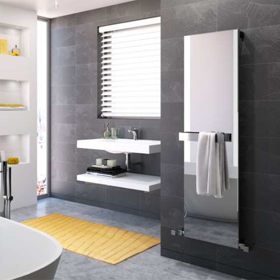 Radox Quartz Exclusive 1200 x 420 COLOURED GLASS Designer Radiator #2