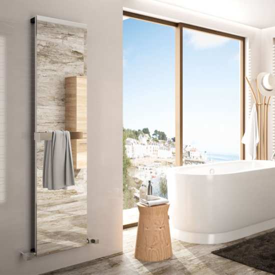Radox Quartz 1200 x 560 COLOURED GLASS Designer Radiator #2