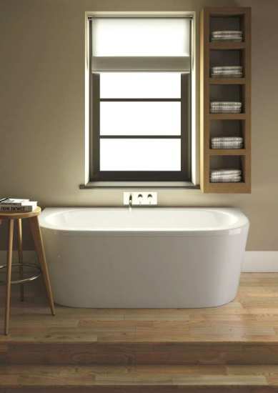 Nuie Shingle Double Ended Back To Wall Bath BSG003 #3