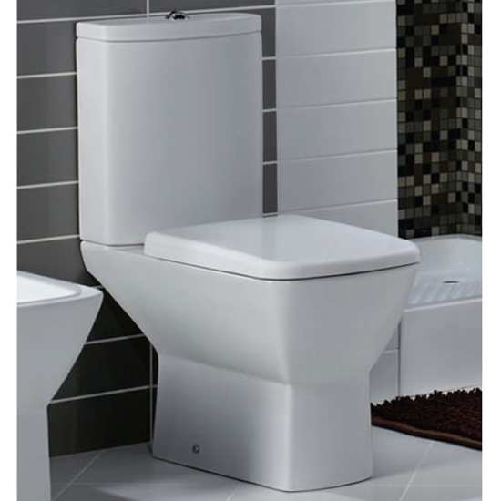 RAK Summit Close Coupled Full Access WC inc. Soft Close Toilet Seat 370 x 650 #2