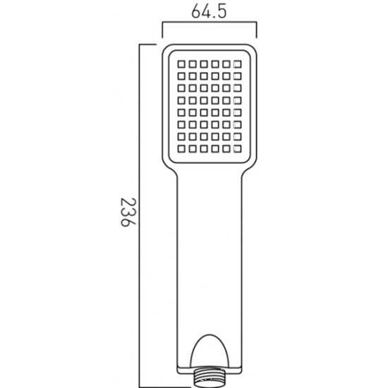 Vado Single Function Shower Head #2