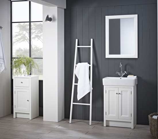 Roper Rhodes Hampton Chalk White 700 Unit and Basin HAM700B.W HAM700C #2
