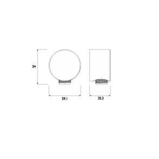 Bristan Easy Fit Wall Outlet Chrome WO6 C #2
